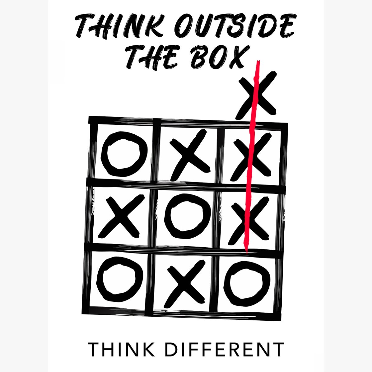 Plakát „Think outside the box“