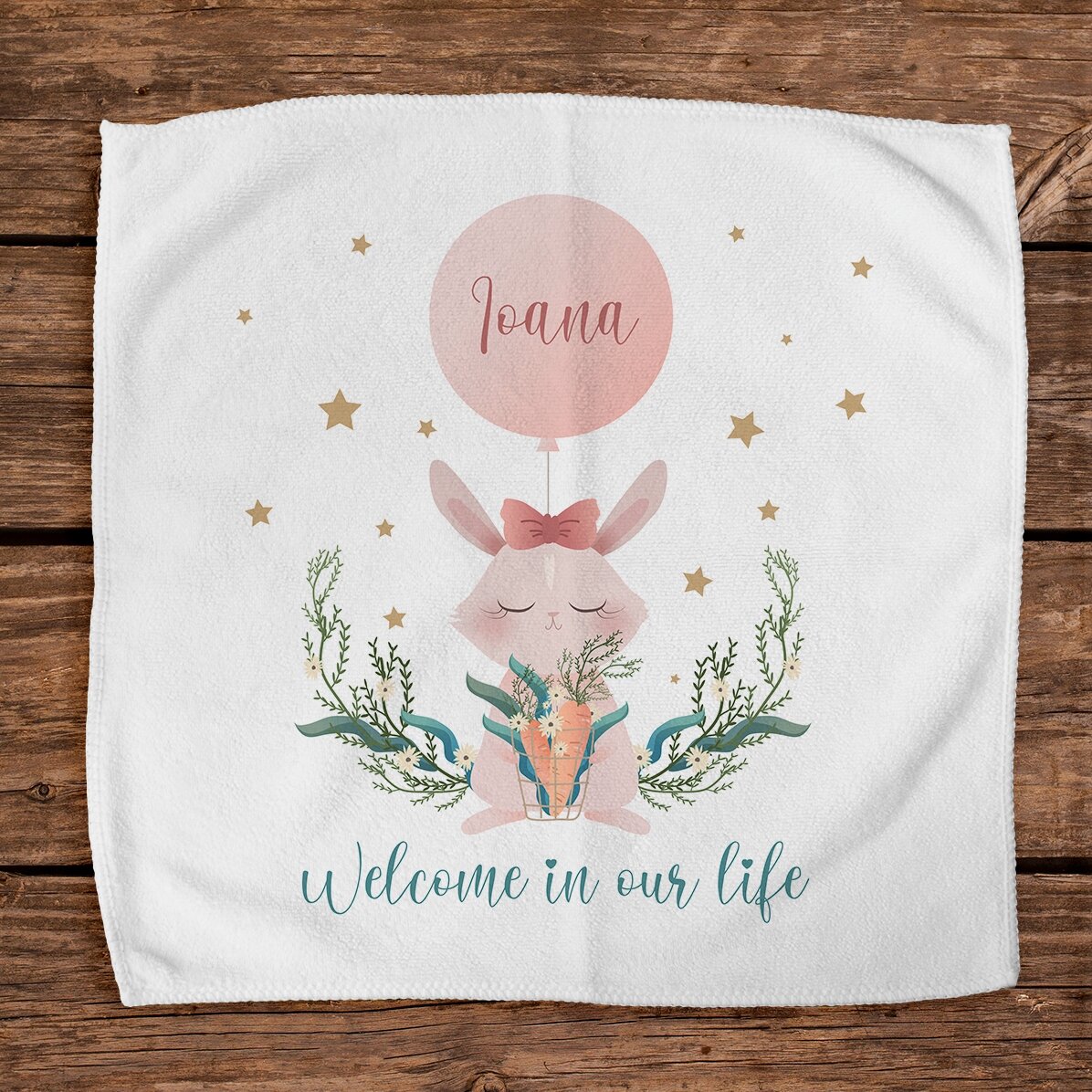 Ručník s vlastním jménem – Welcome, babygirl