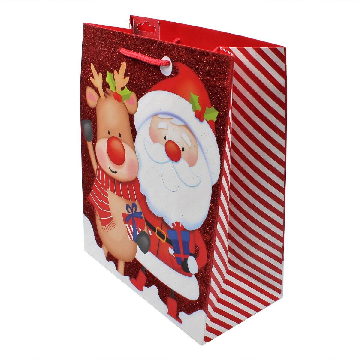 Dárkový sáček – motiv Santa Clause se sobem