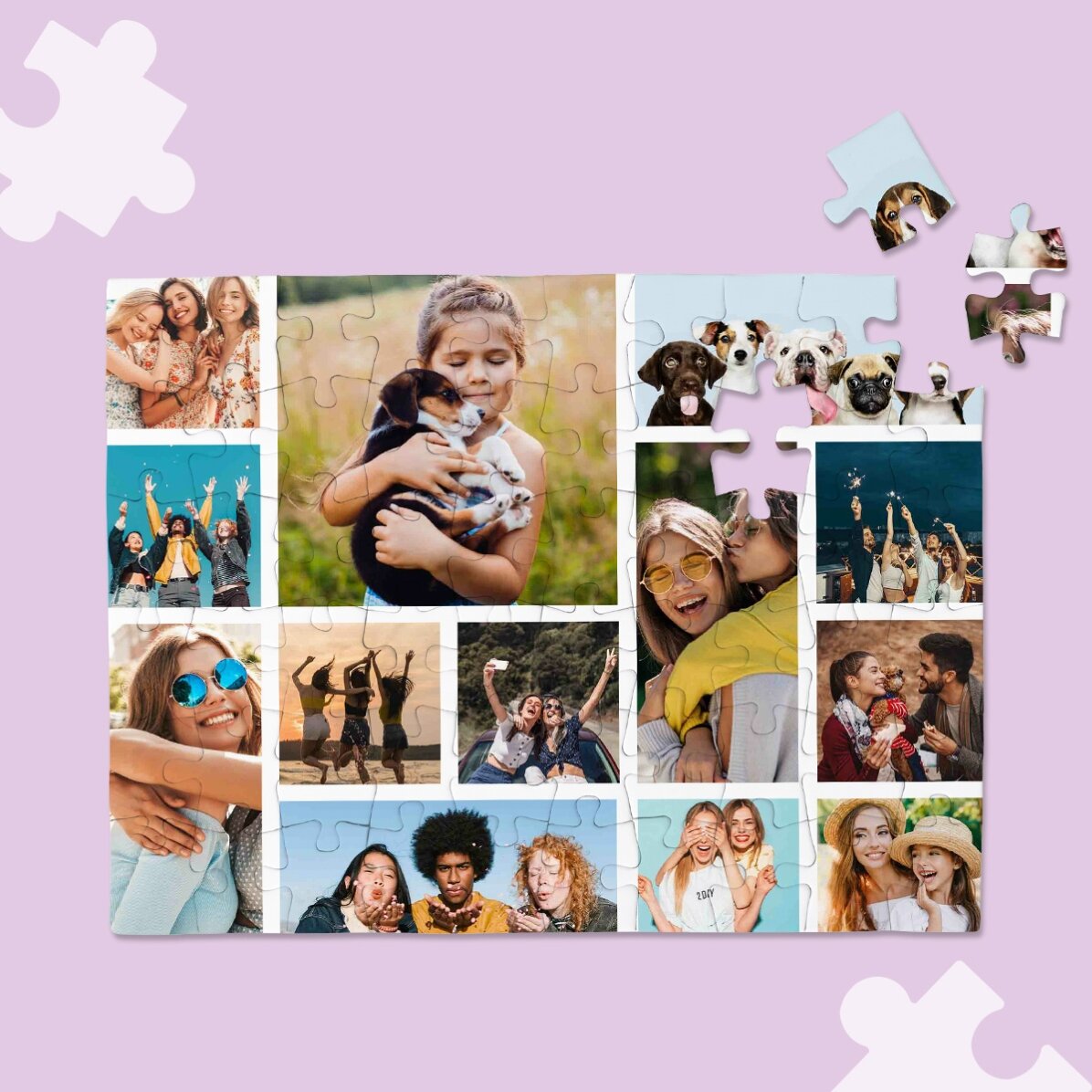 Personalizované puzzle s 13 fotografiemi