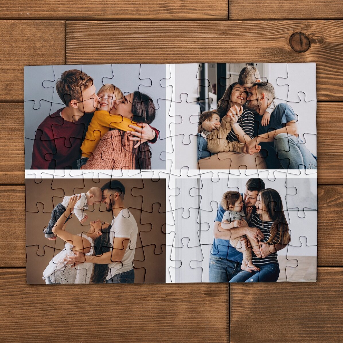 Personalizované puzzle se 4 fotografiemi, 20 × 15 cm