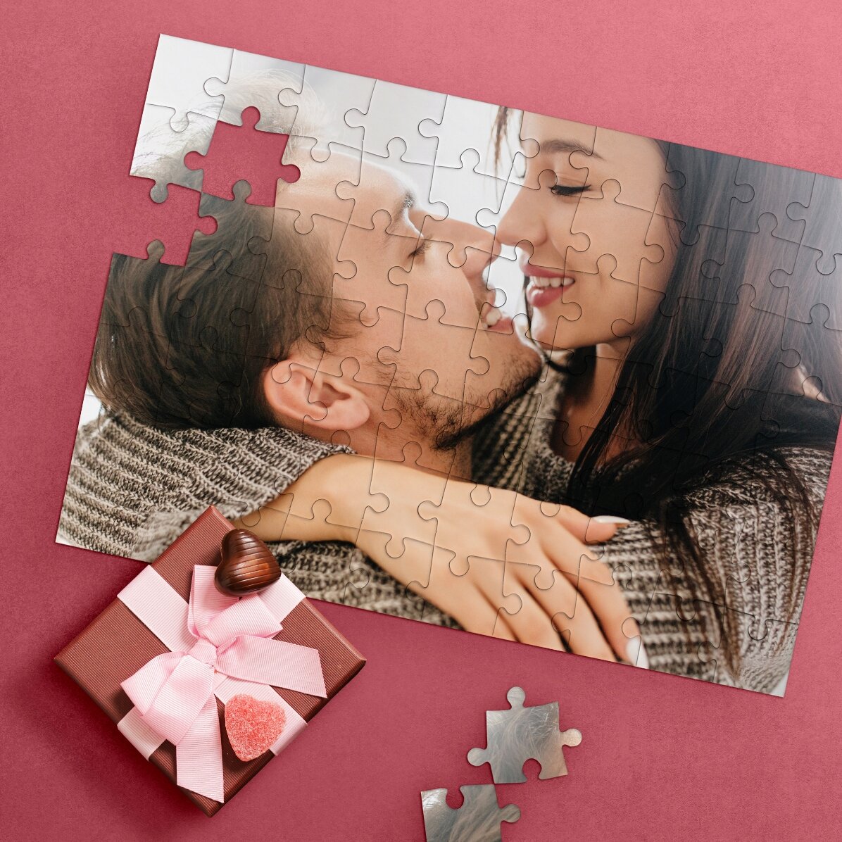 Personalizované puzzle s fotografií o rozměrech 28 × 19 cm
