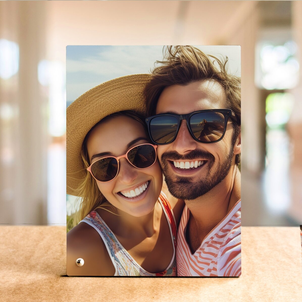 Personalizovaný stolní fotorámeček s portrétní fotografií