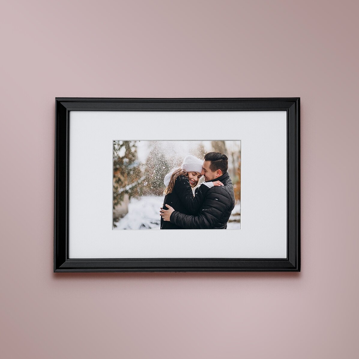 Personalizovaný fotorámeček s jednou fotografií – pasparta A4 na šířku