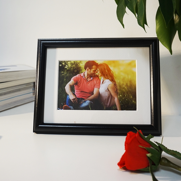 Personalizovaný fotorámeček s jednou fotografií – pasparta A5 na šířku