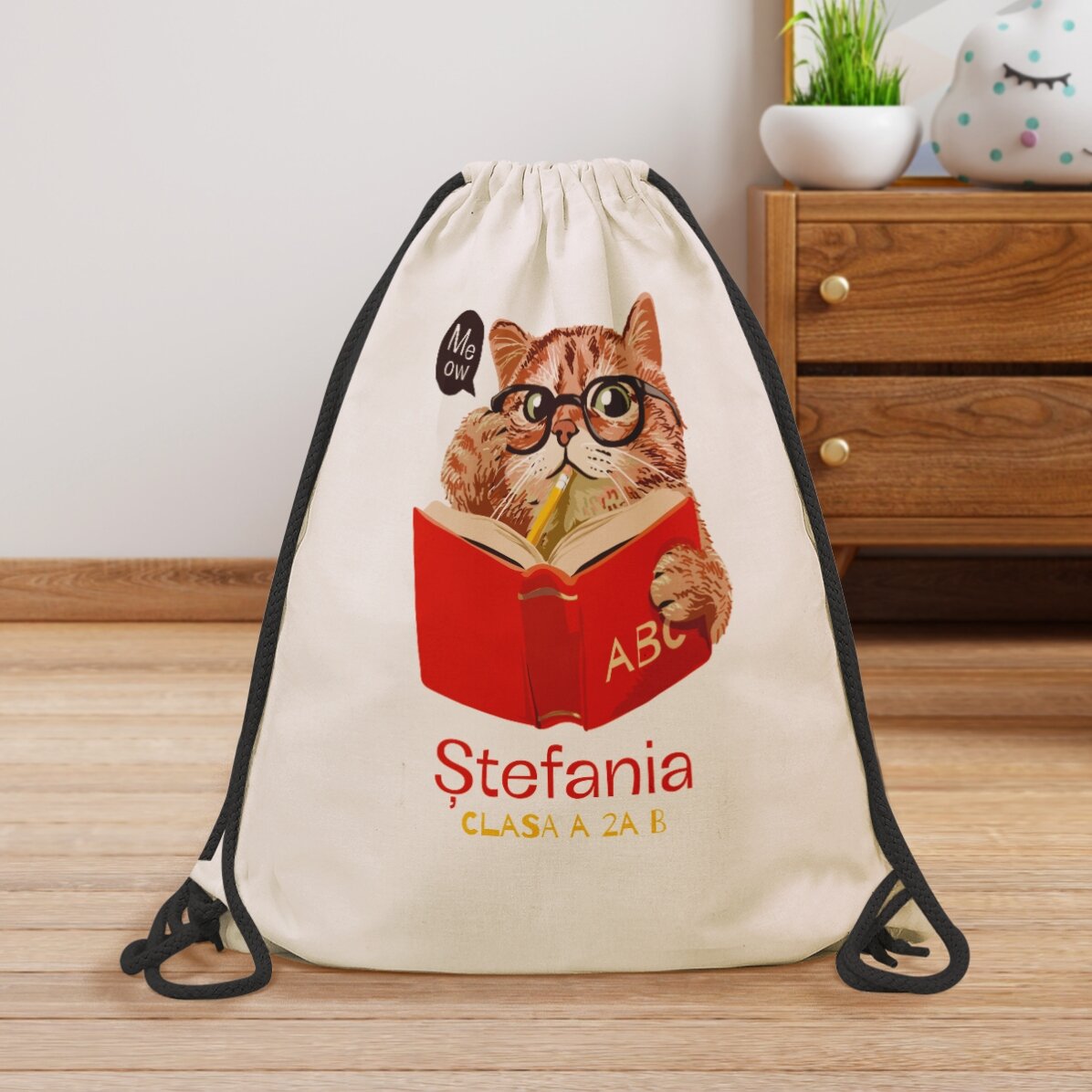Batoh s vlastním jménem – Meow