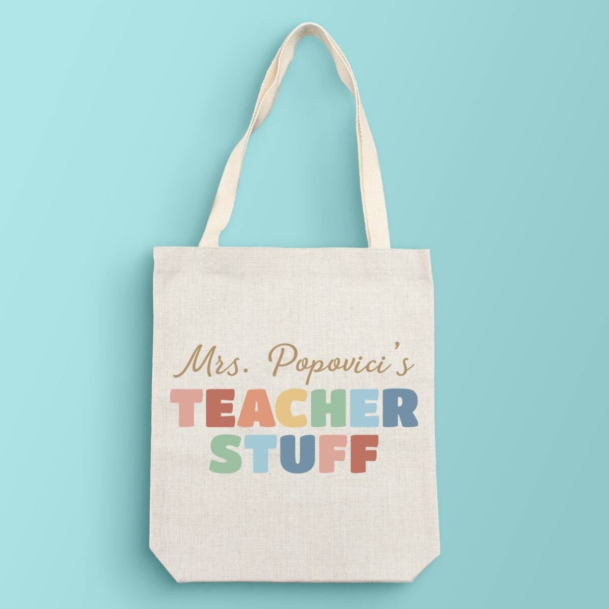 Personalised bag with text - Teacher