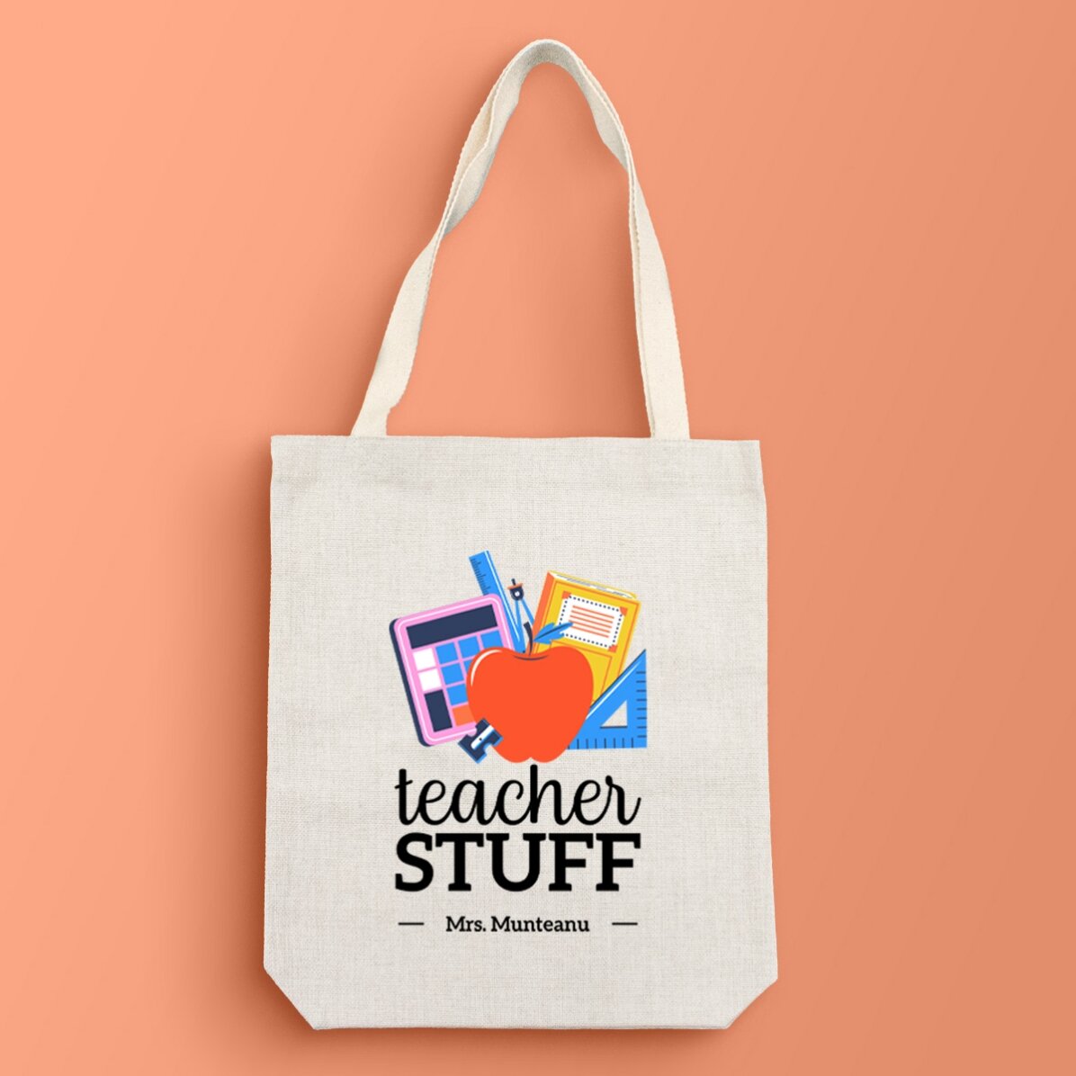 Taška s vlastním textem – Teacher Stuff