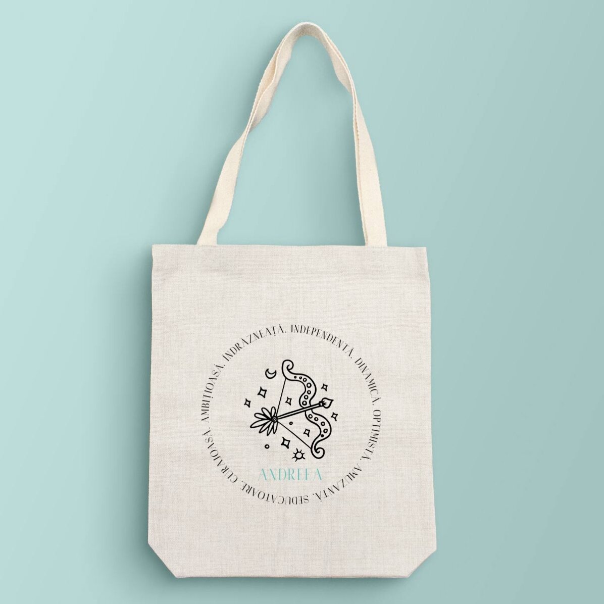 Personalised bag with text - Sagittarius