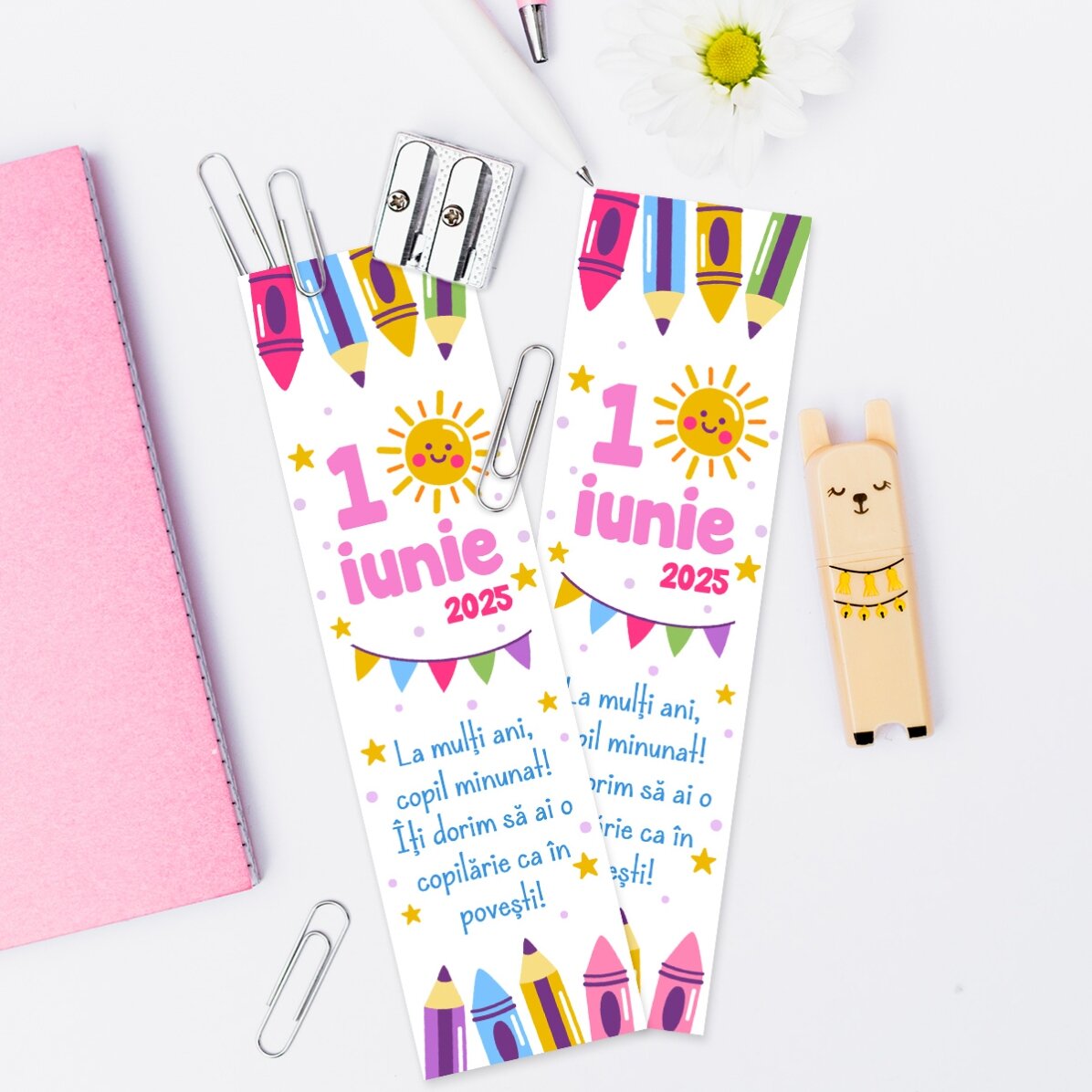 Personalised bookmark with message for Children