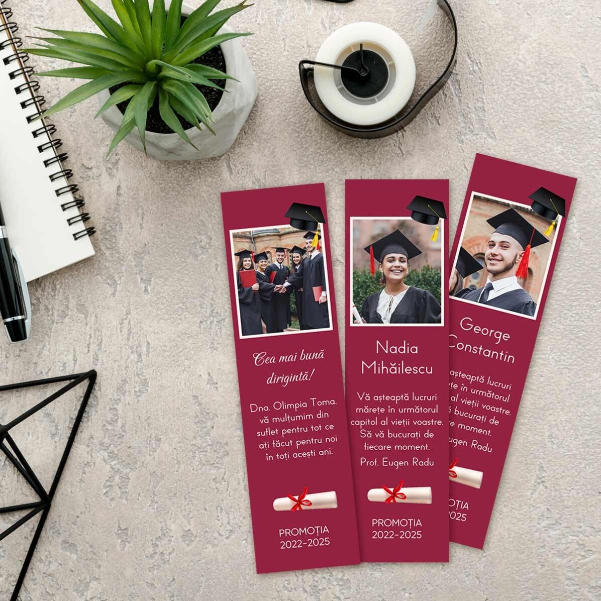 Personalizovaná záložka s fotografií a vzkazem – Promoce