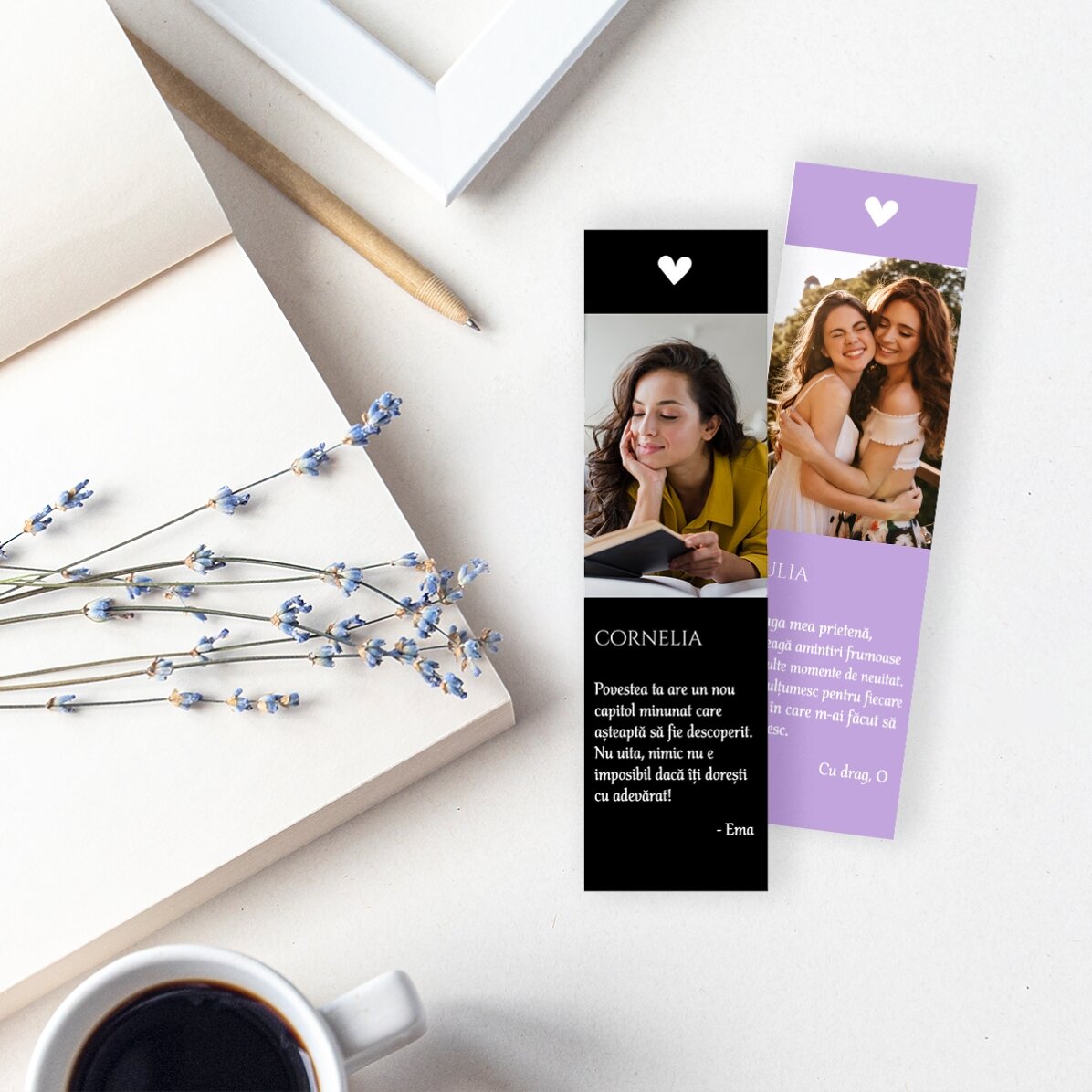 Personalizovaná záložka s fotografií a textem – For you
