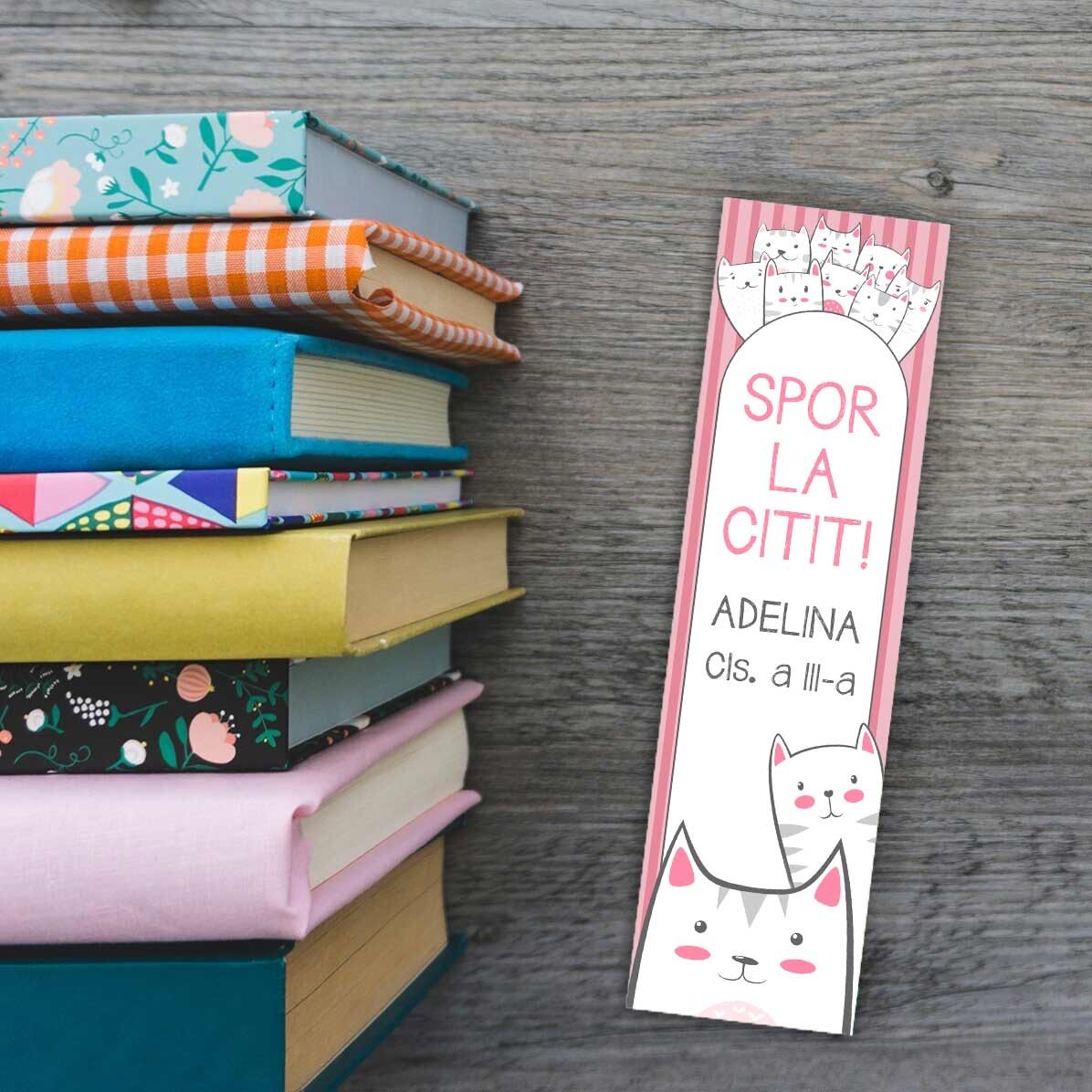 Personalizovaná záložka s textem – Kitty