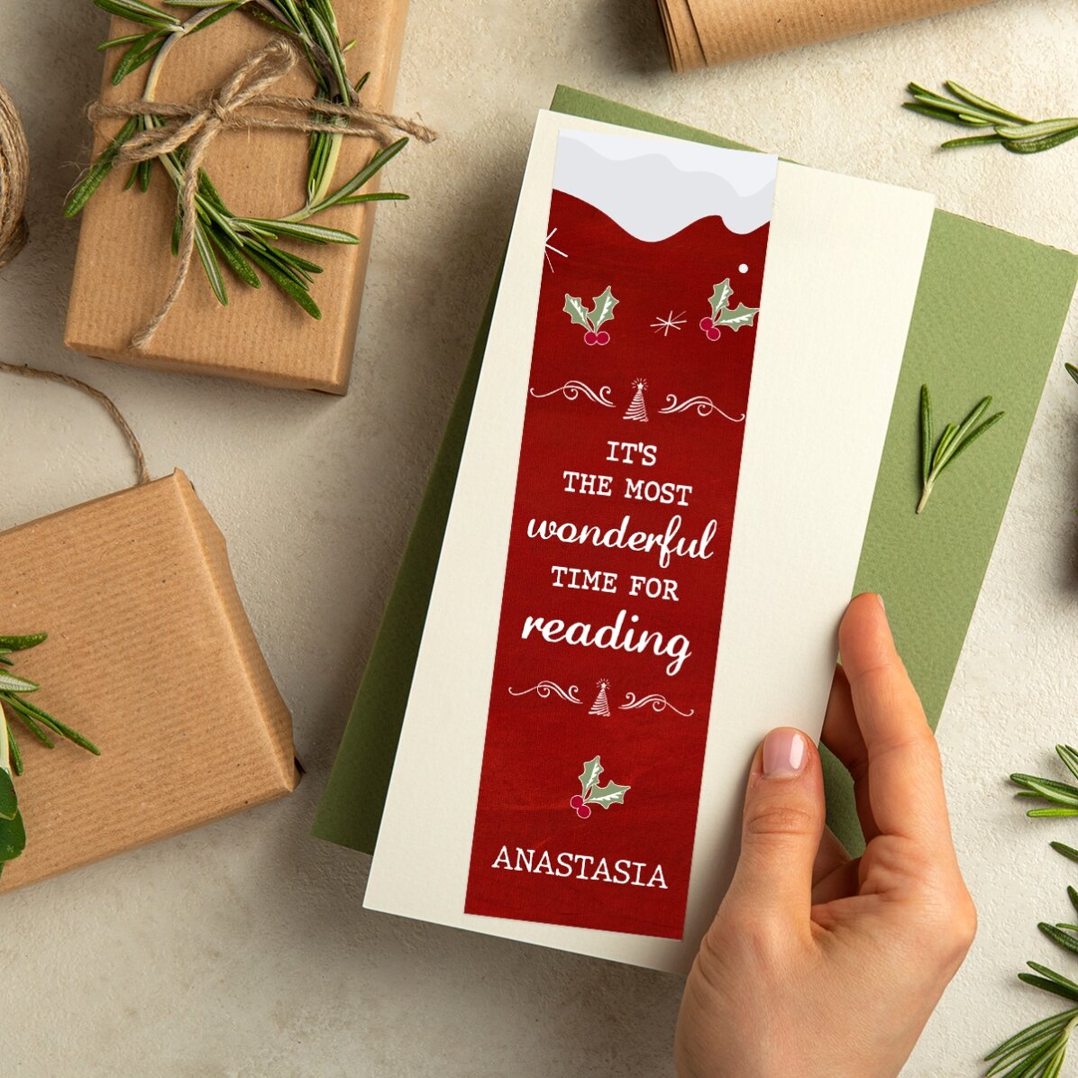 Personalizovaná záložka s textem – Most wonderful time