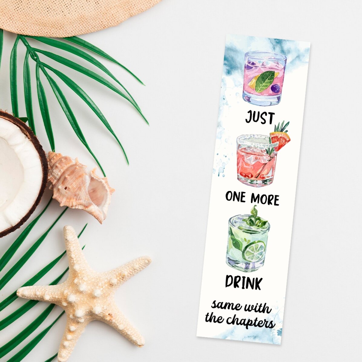 Personalizovaná záložka s textem – One more drink