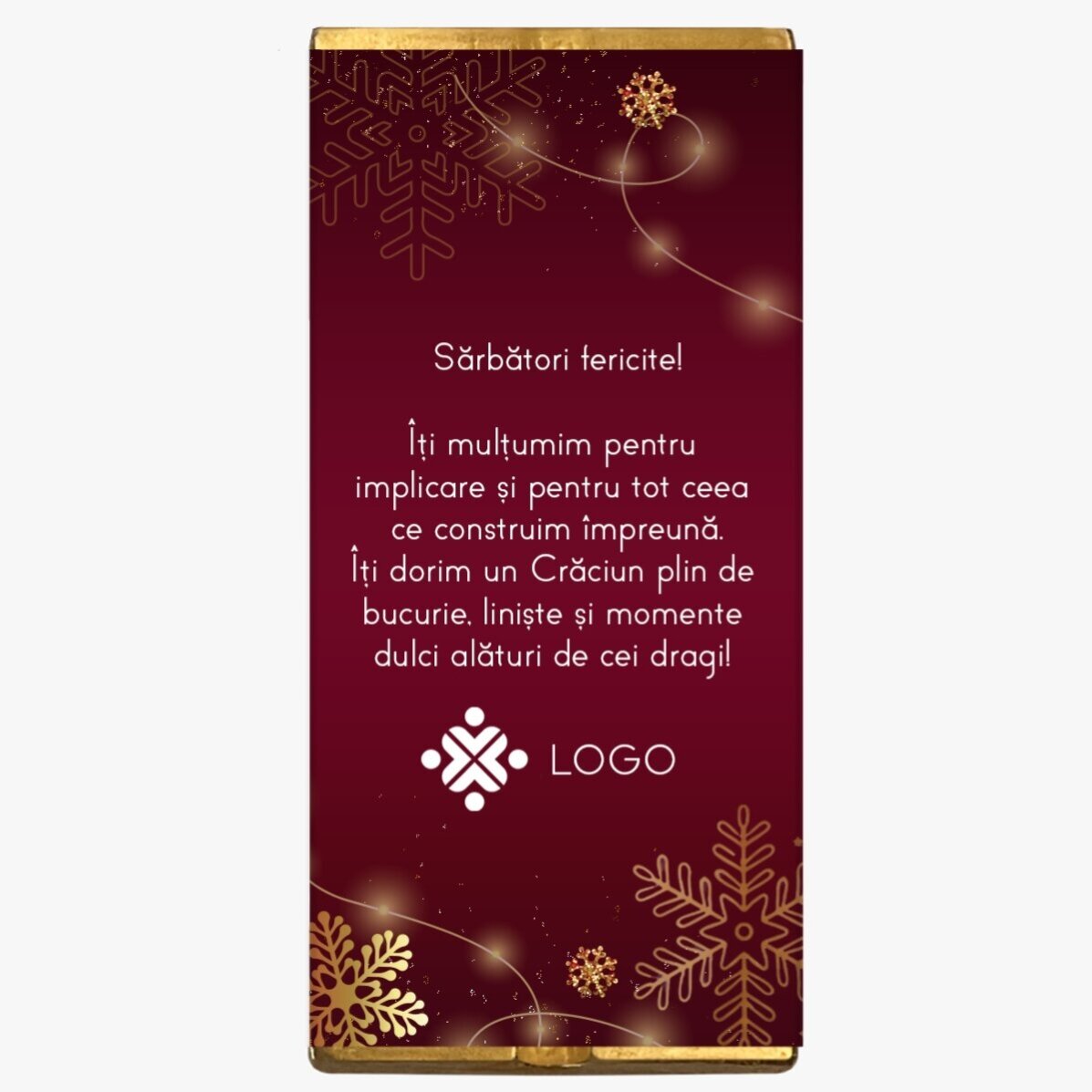 Vánoční dárková sada s vlastním logem a vzkazem – Red Christmas