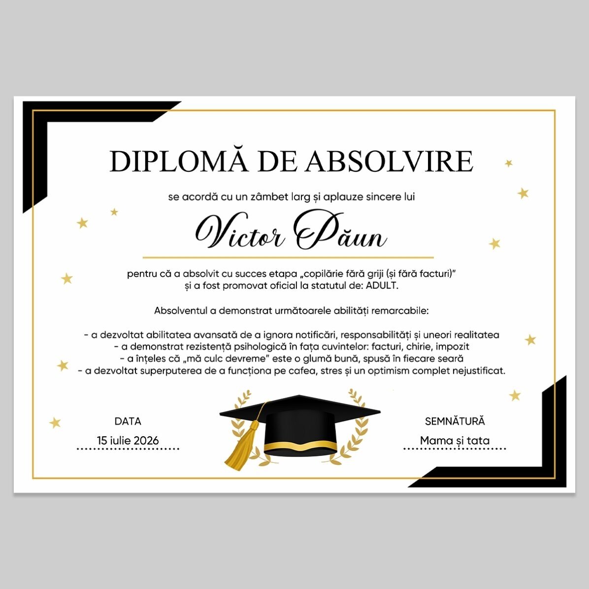 Dárková sada pro absolventy – Dospělý život