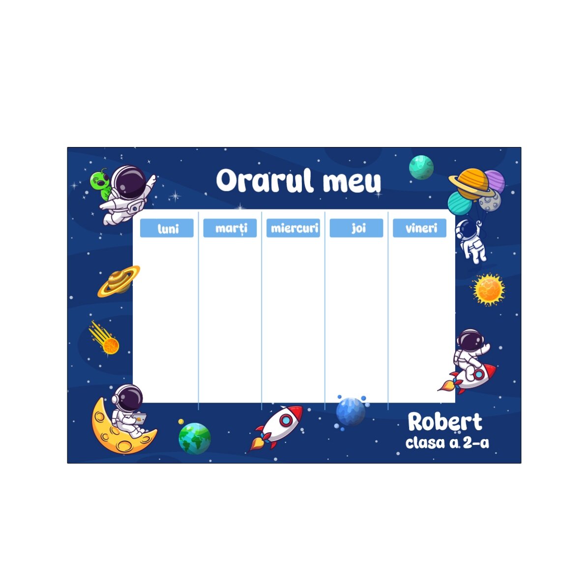 Personalizovaná sada do školy – Space explorer