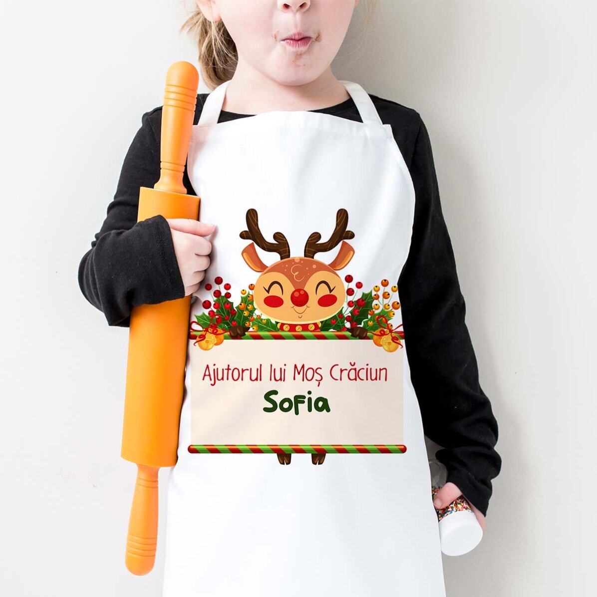 Dětské tričko s vlastním textem – Santa Clausova pomoc