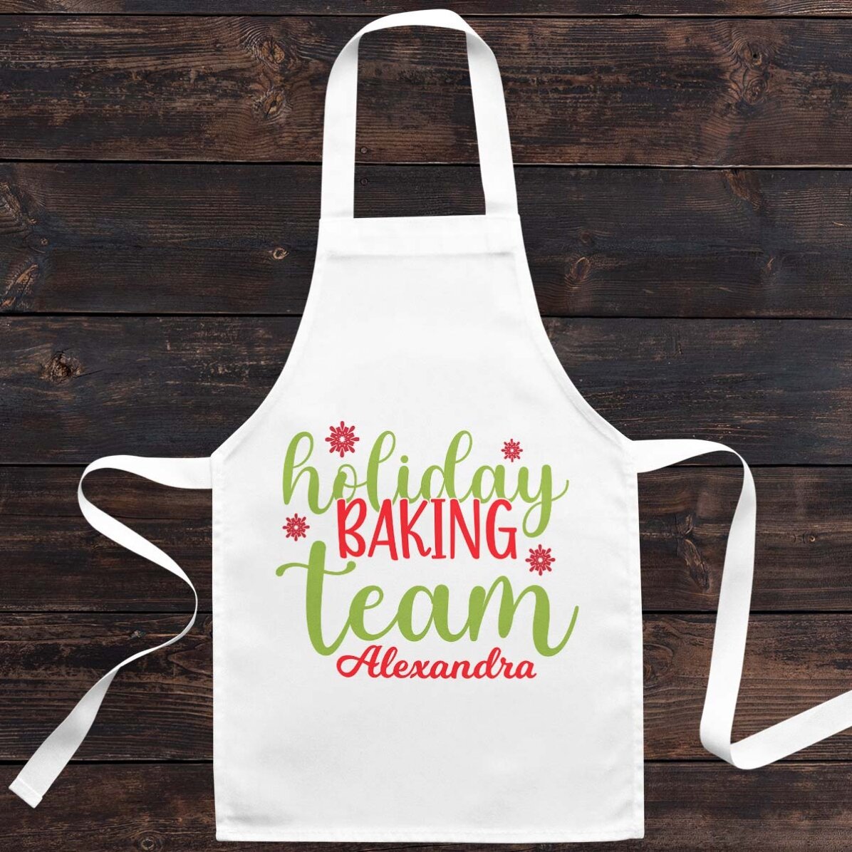 Dětská formička na pečení s vlastním textem – Holiday baking team