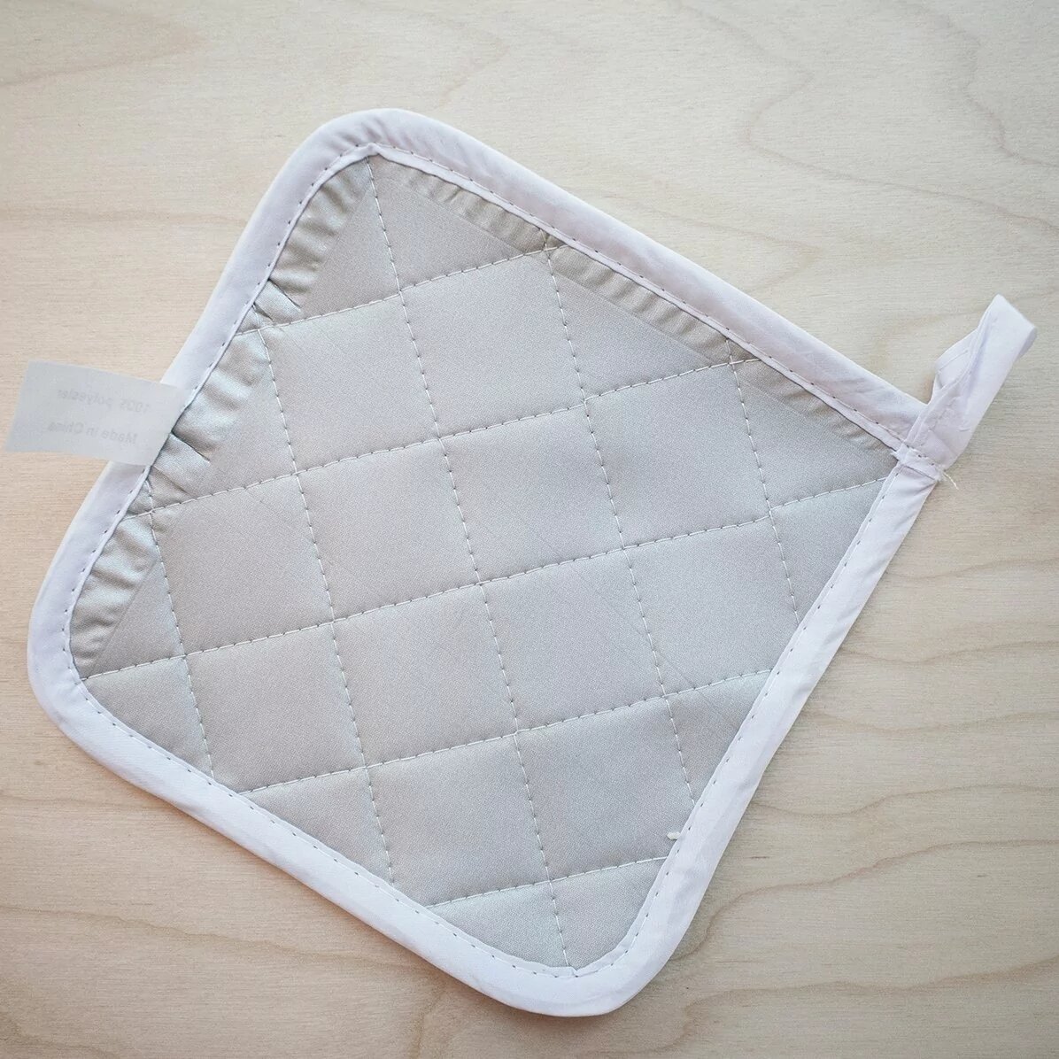 Personalised hot pot holder with text - Happy Easter