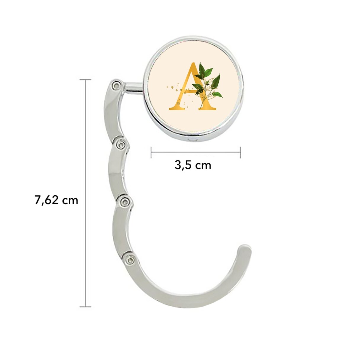 Taška na stůl s personalizací iniciálou – Floral Gold