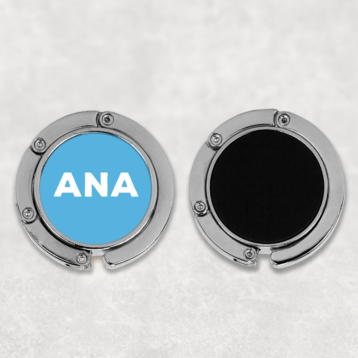 Personalised table bag holder with name