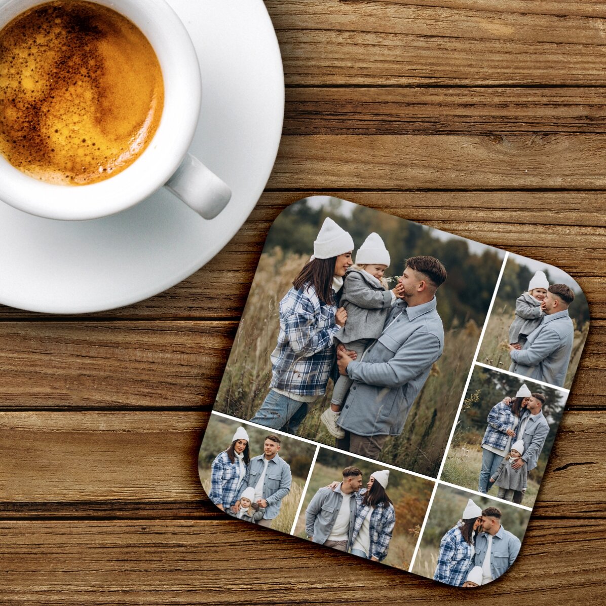 Personalizovaný podtácek se 6 fotografiemi