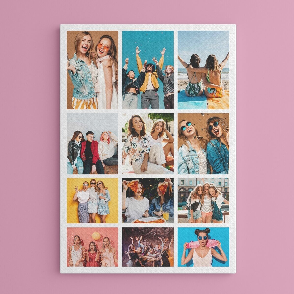Personalizovaný obraz na plátně s 12 stylovými fotografiemi