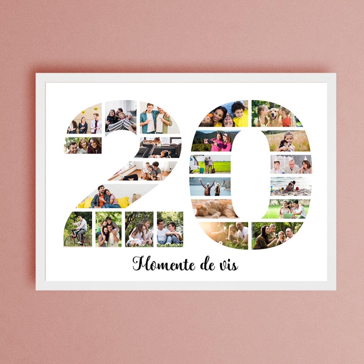 Personalizovaný obraz na šířku s fotografiemi a textem – 20