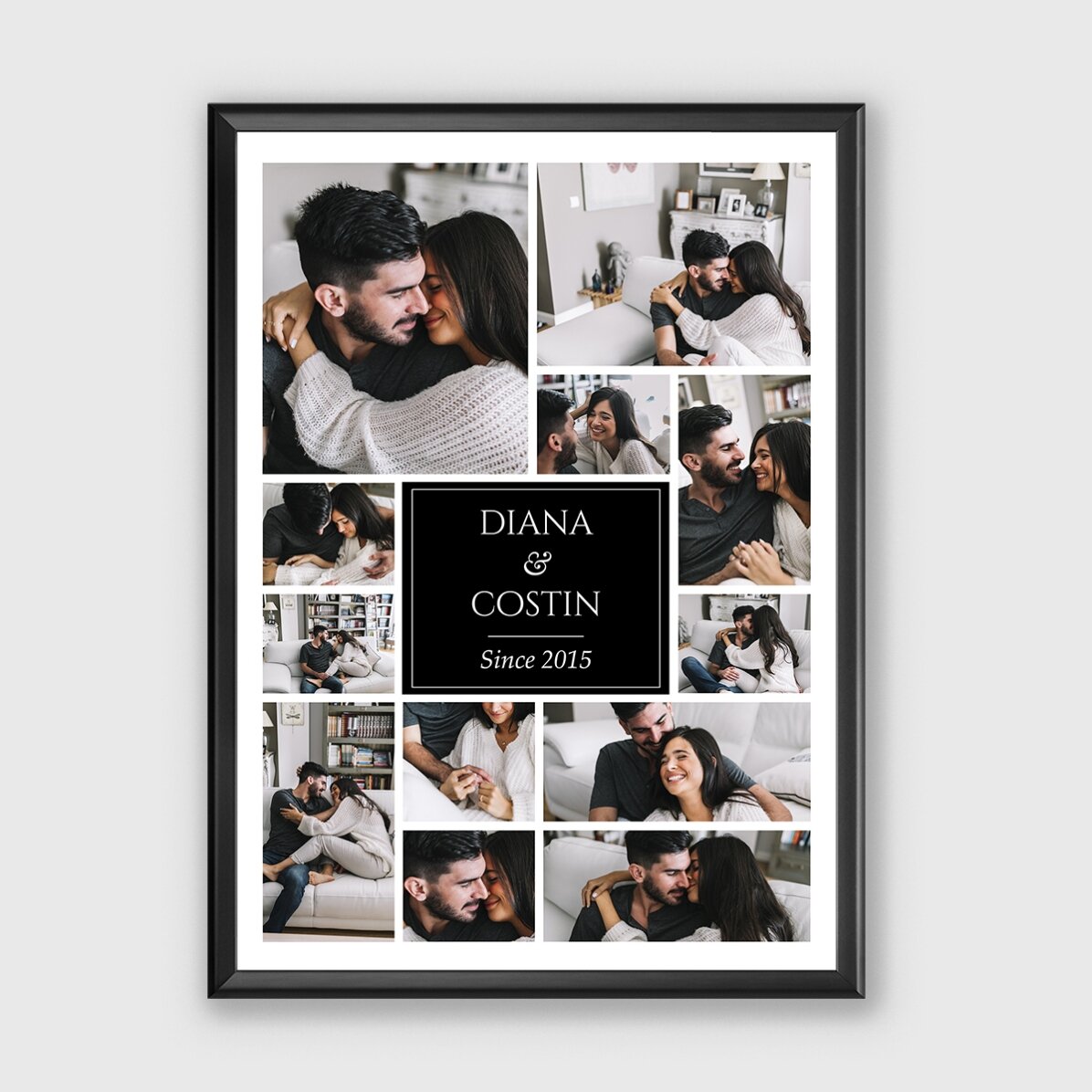Personalizovaný obraz s 12 fotografiemi