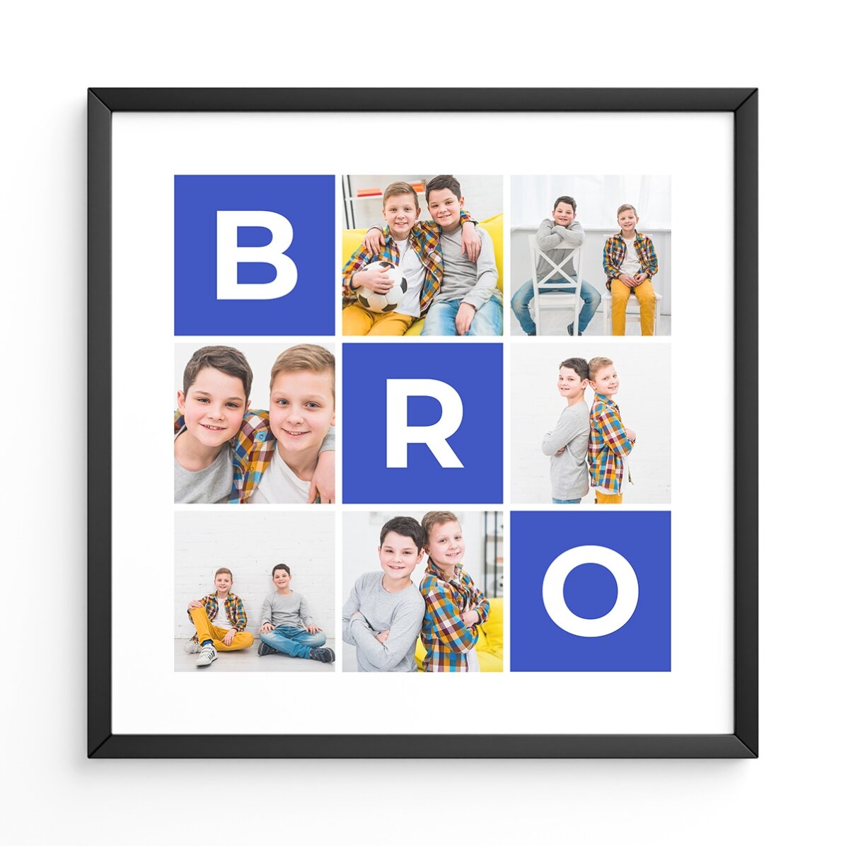Personalizovaný obraz se 6 fotografiemi a textem – Rodina