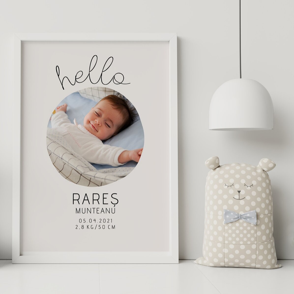 Personalizovaný obraz s textem a fotografií – Hello to you