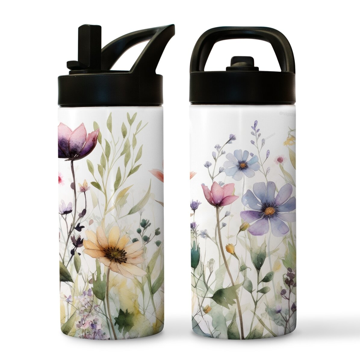 Termoska s rukojetí a brčkem – kolekce Floral
