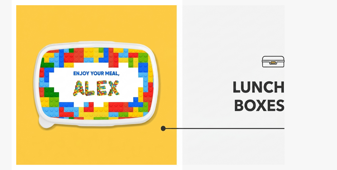 Krabičky na oběd, personalizované boxy