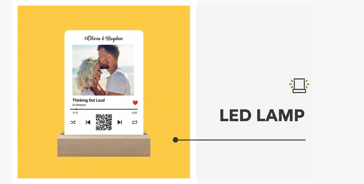 Personalizovaná LED noční lampička