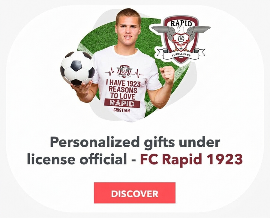 Personalizované dárky s oficiální licencí – FC Rapid 1923 Bukurešť