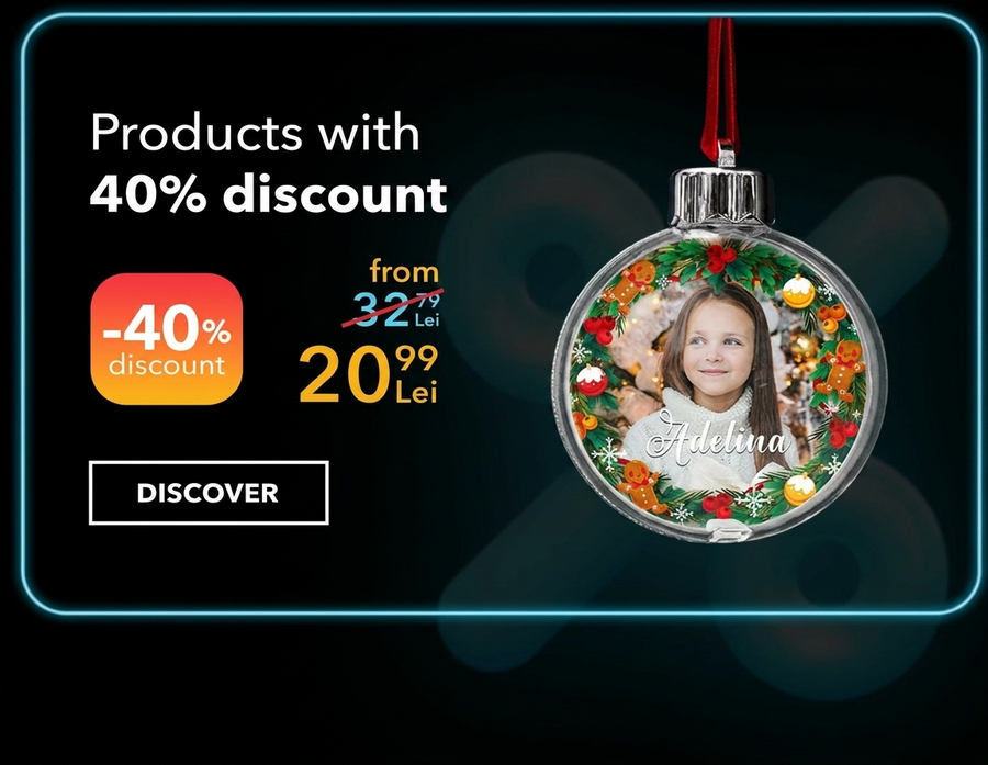 Personalizované dárky se slevou 40 % – Black Friday