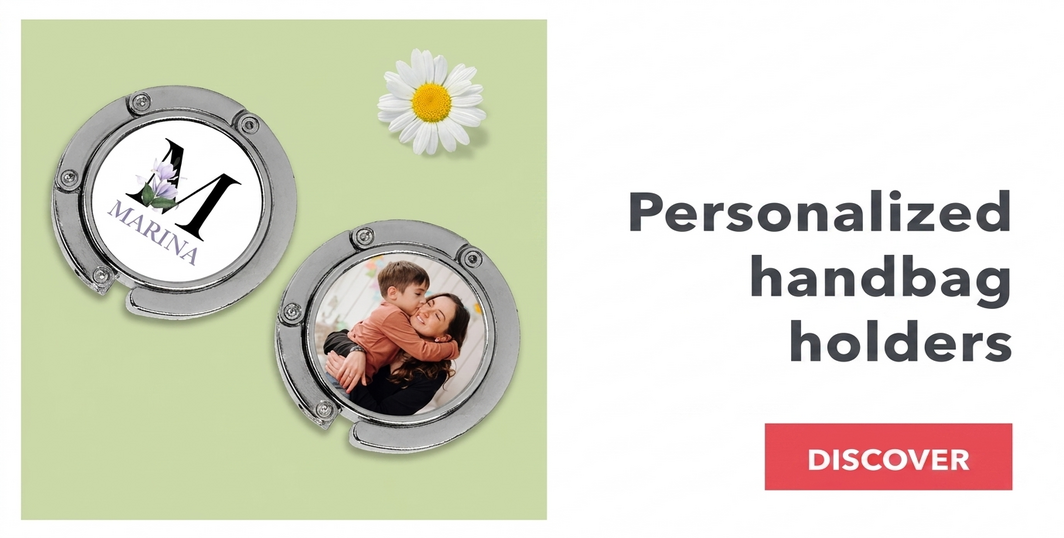 Personalizované držáky na tašky na stůl