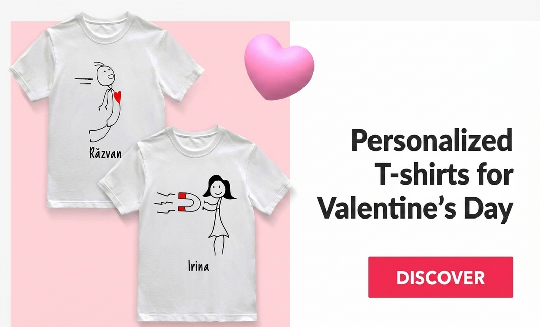 Trička k Valentýnu
