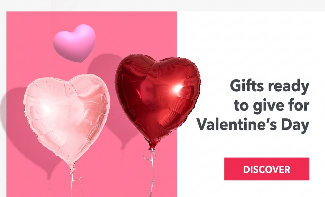 Dárky připravené k předání na Valentýna