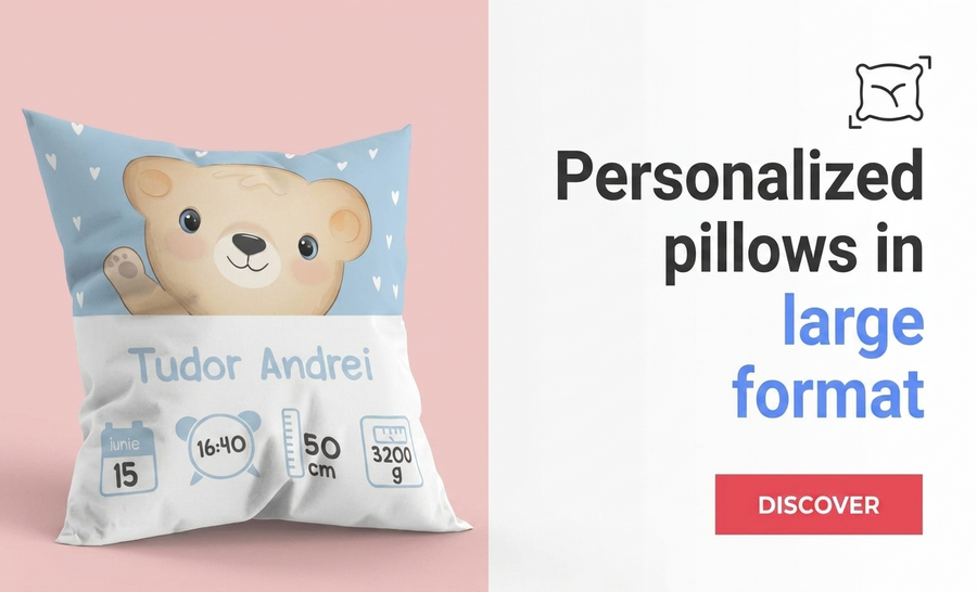 Personalizované polštáře – velký formát