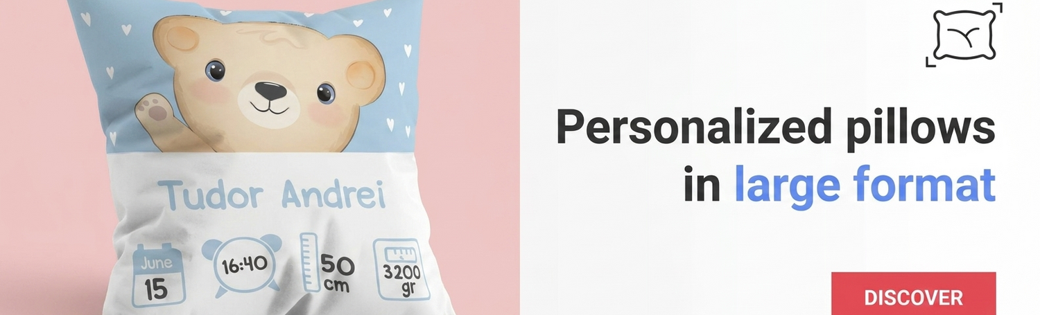 Personalizované polštáře – velký formát