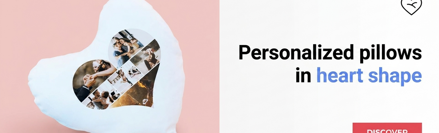 Personalizované polštáře ve tvaru srdce