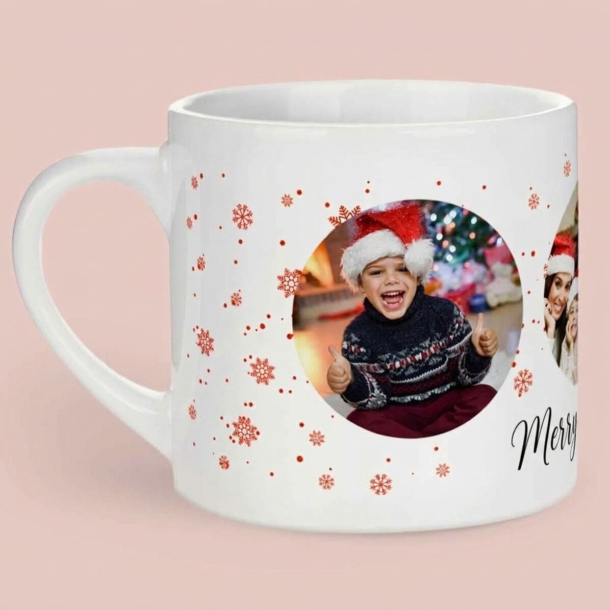 Personalizovaný hrnek pro děti se 3 fotkami – Christmas joy