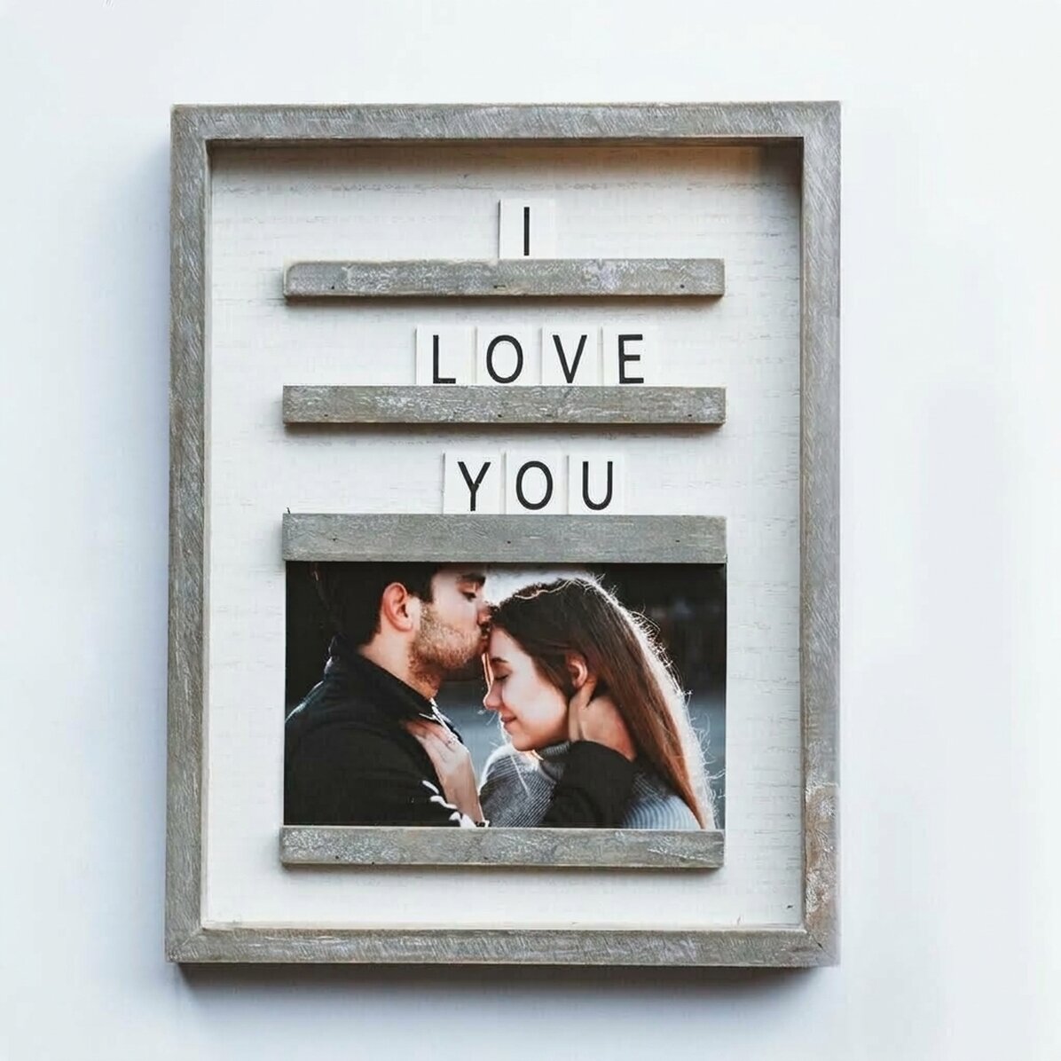 Fotorámeček s vzkazem a fotografií, 23 × 29 cm