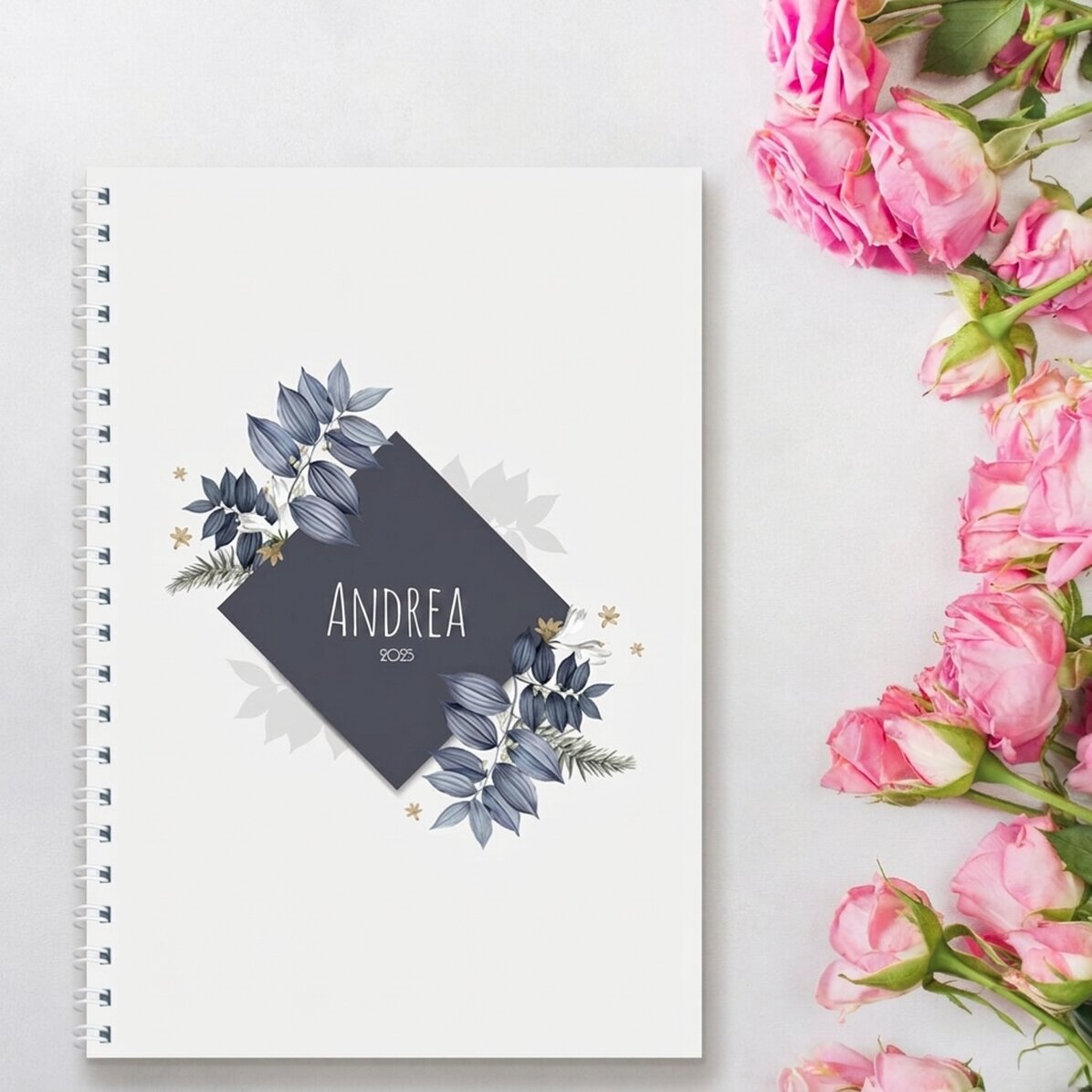 Notebook s vlastním textem – Flowers