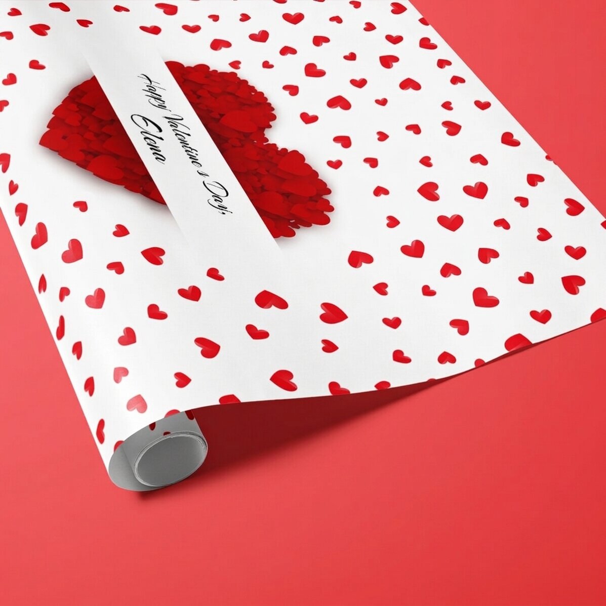 Personalizovaný balicí papír na dárky – Love is in the air