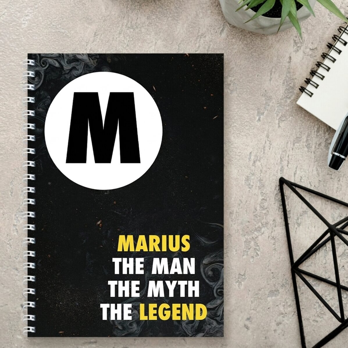 Zápisník s vlastním textem – The Legend
