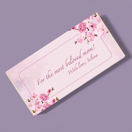 Čokoláda s vlastním textem – Cherry Blossom